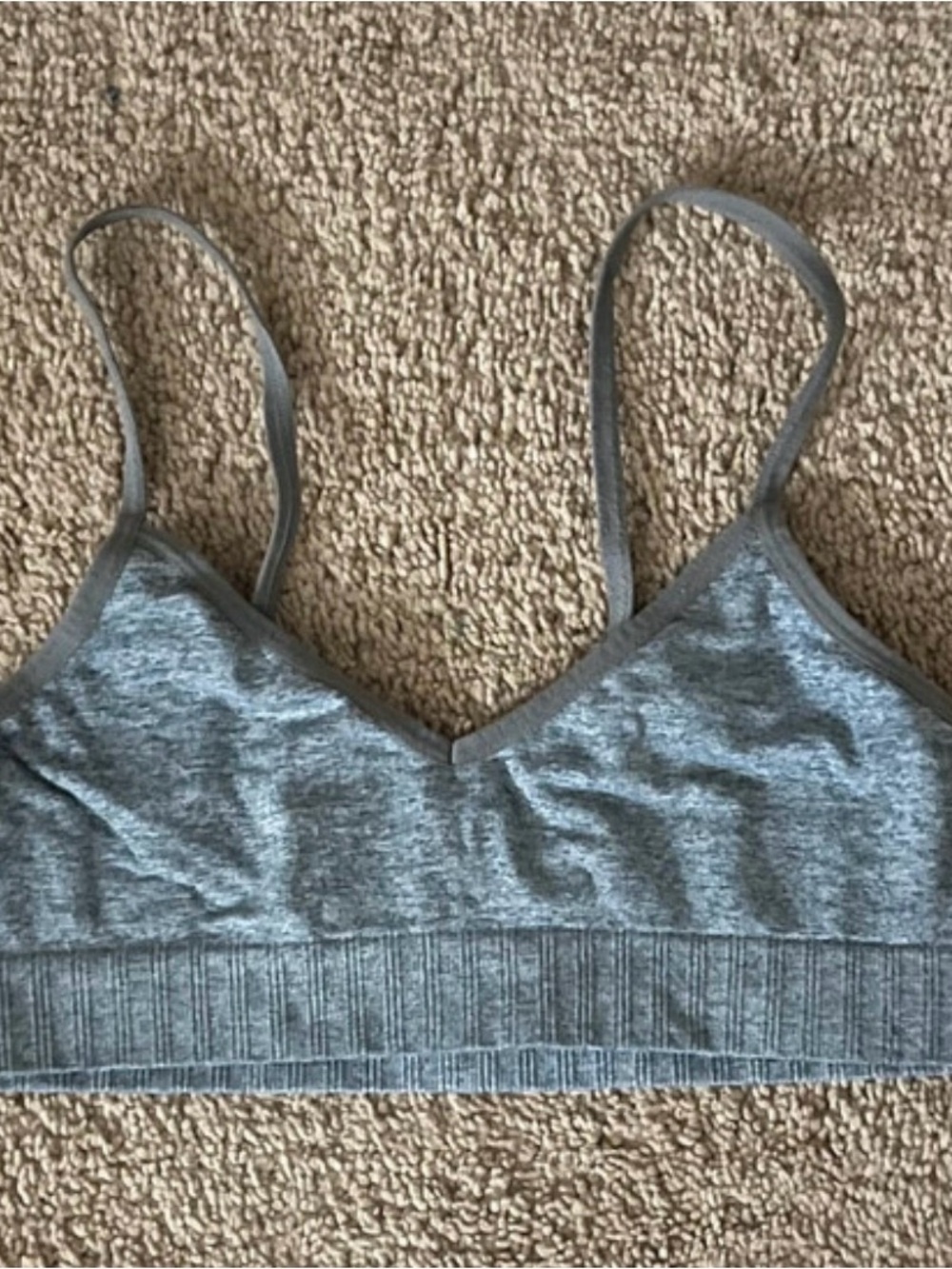 Target Grey Seamless Kids Sports Bra with Thin Straps